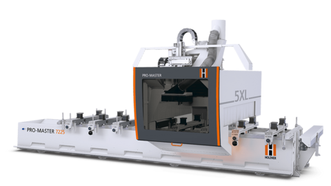 5-axis cnc processing centre Promaster - also available as special edition and special prices 5 axes cnc machine Promaster from Holzher - woodworking and panel processing