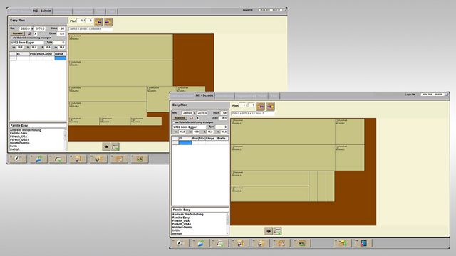Optimization module EASY-PLAN Die serienmäßig installierte Optimierungssoftware EASY-PLAN