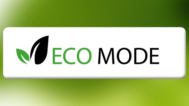 The ECO mode helps save electricity and energy.