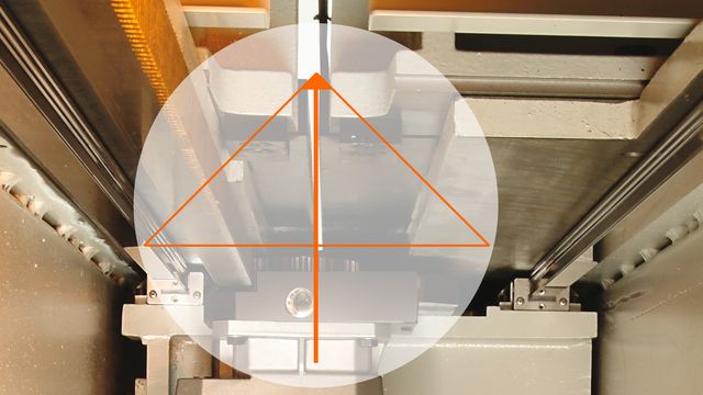 Perfect force triangle at the cutting line Perfect power triangle at the cutting line for permanently ideal sawing performance