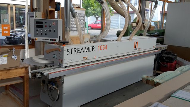 Satisfied reference customer, Biersack Carpentry Shop with Streamer 1054 edgebander from HOLZHER Reference Streamer 1054 edgebander from HOLZHER