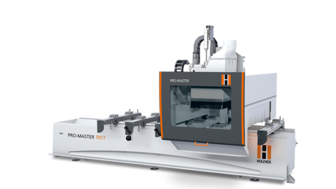 cnc processing center for wood and panels: HOLZ-HER PRO-MASTER 7017 cnc machining wood: overall view of HOLZ-HER PRO-MASTER 7017