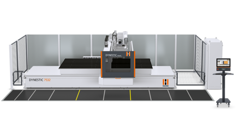Gantry CNC for perfect nesting processing - the new Dynestic 7532 ensures high production capacity Nesting technology at the highest level - the new gantry cnc machine from HOLZHER