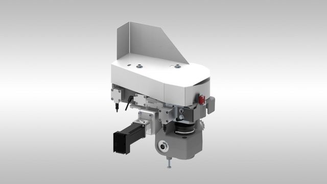 Pressure unit with synchronous drive and automatic adaptation to feed rate